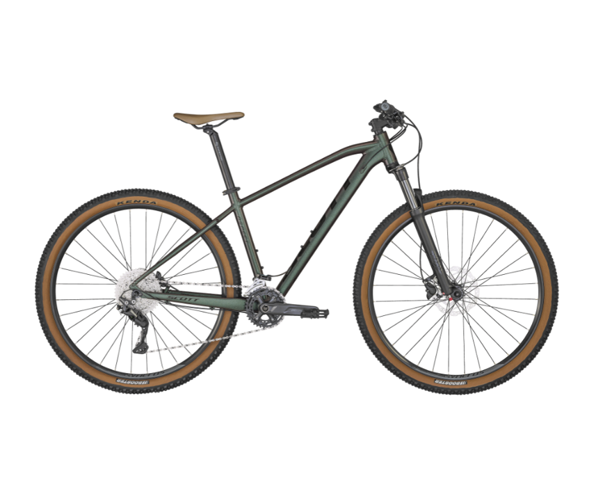 Scott mountain bike green and black on sale